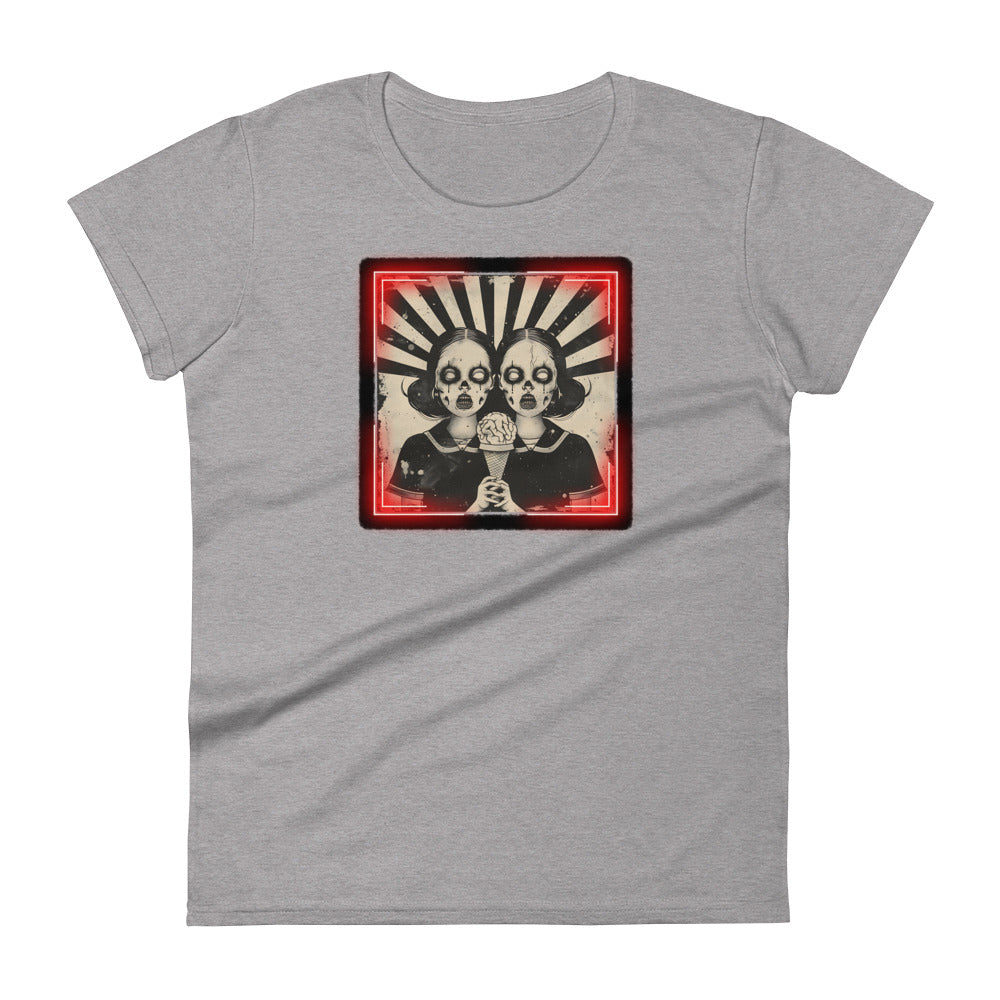 Zombie Twins Women's Fitted Tee