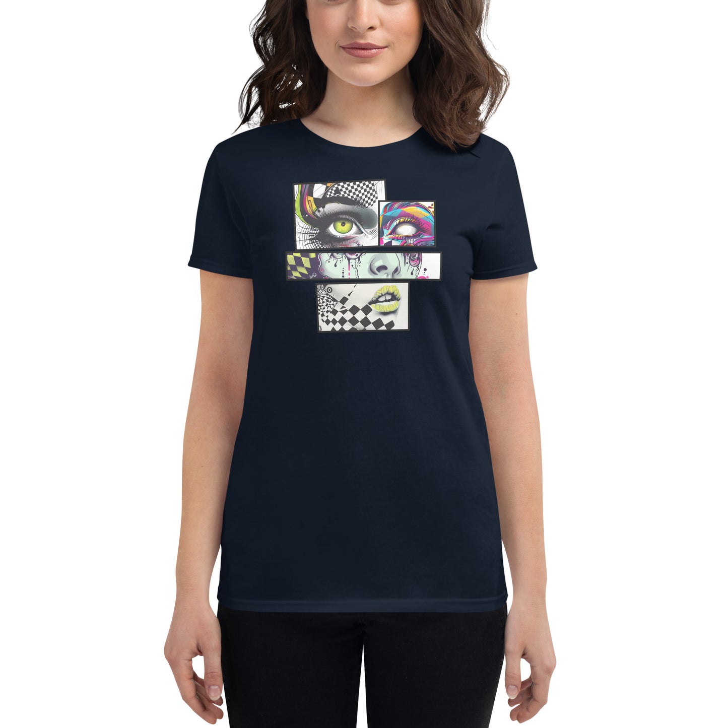 Cut & Paste Women's Fitted Tee