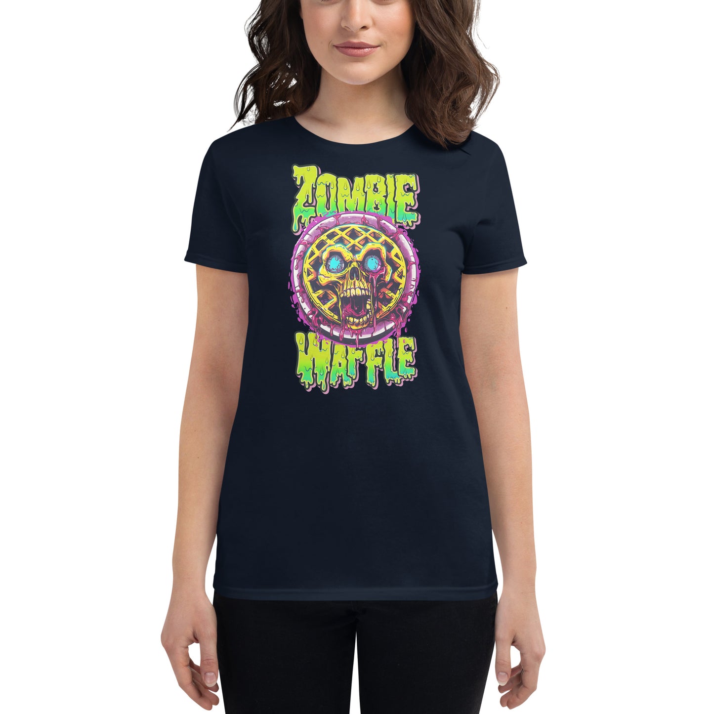 Zombie Waffle Women's Fitted Tee