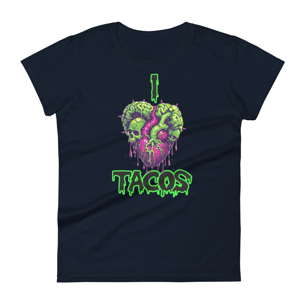 I Heart Tacos Women's Fitted Tee