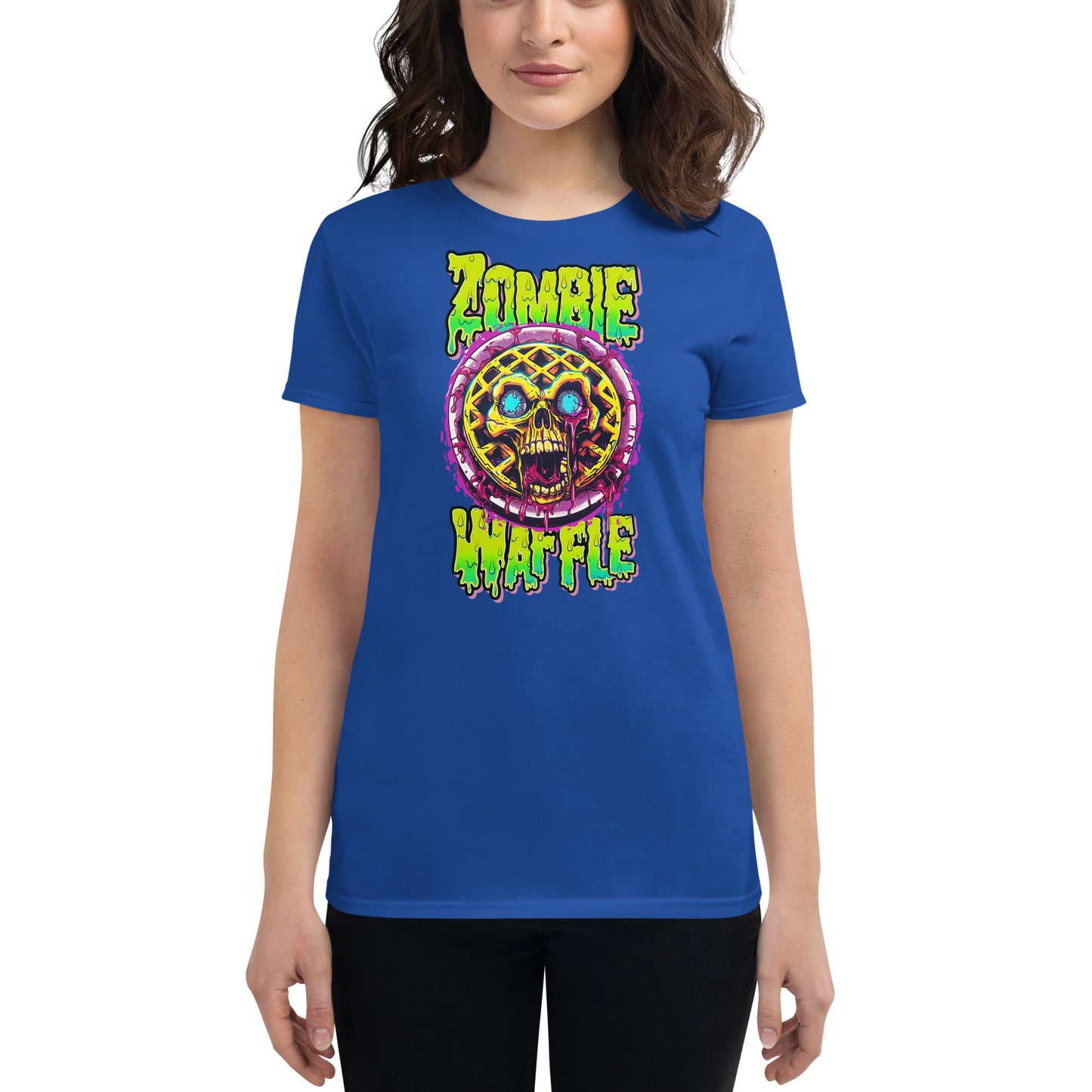 Zombie Waffle Women's Fitted Tee