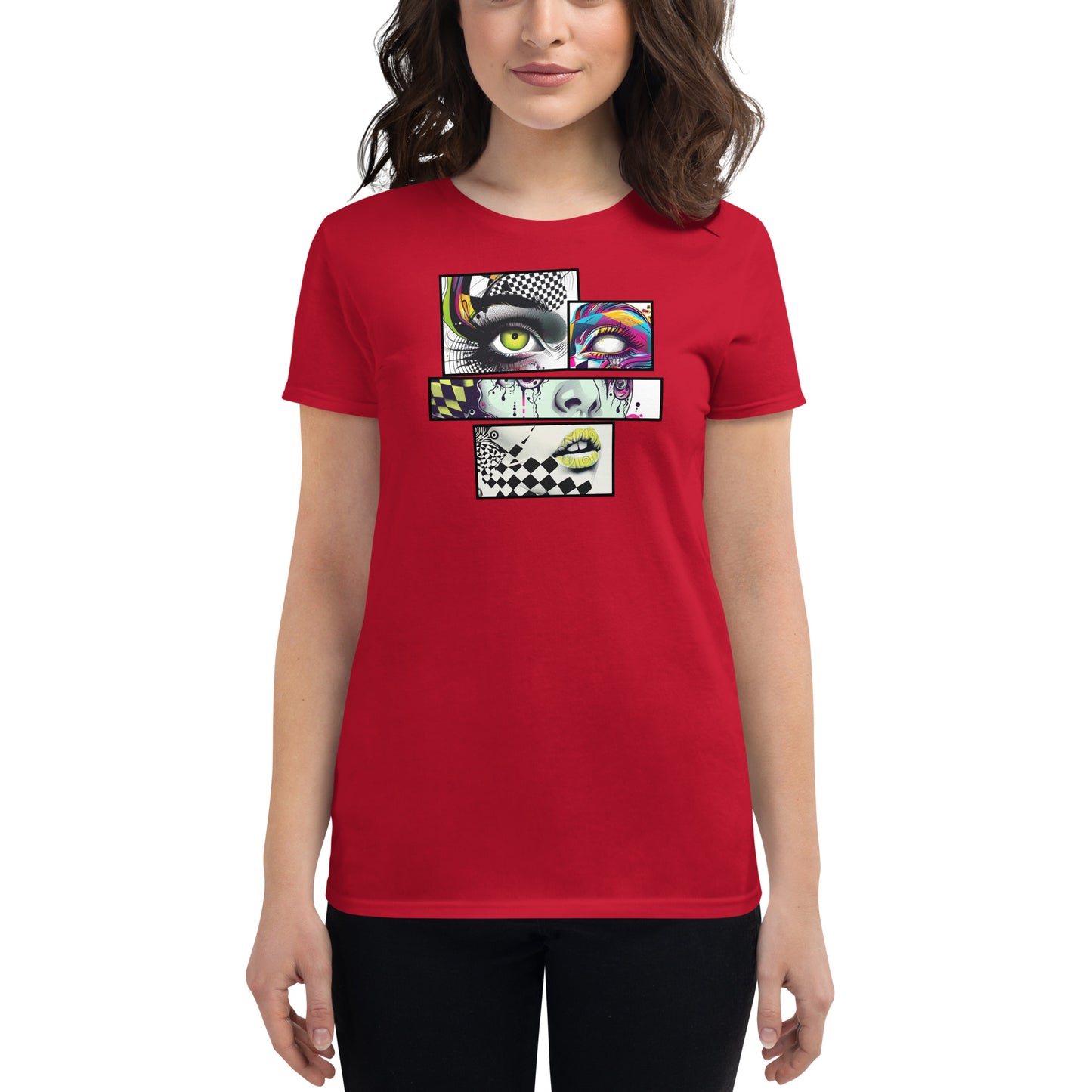 Cut & Paste Women's Fitted Tee