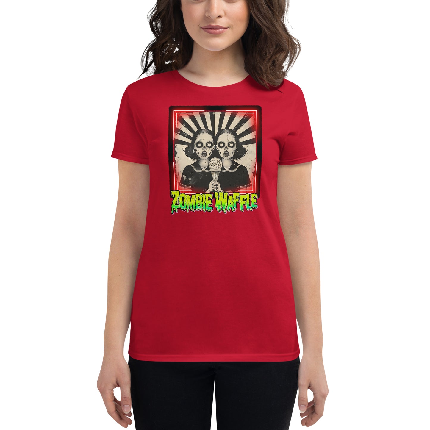 Zombie Twins Women's Fitted Tee