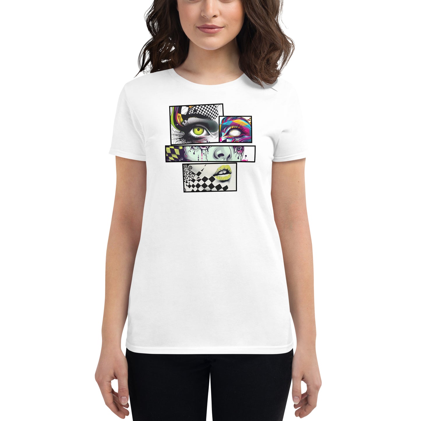 Cut & Paste Women's Fitted Tee