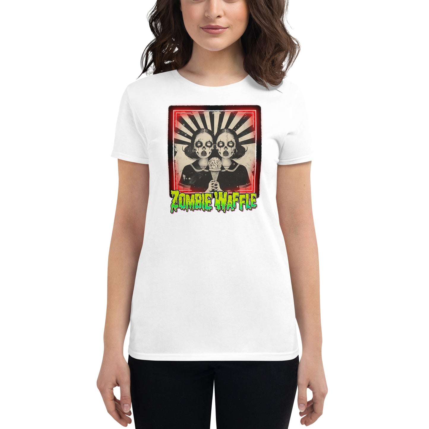 Zombie Twins Women's Fitted Tee