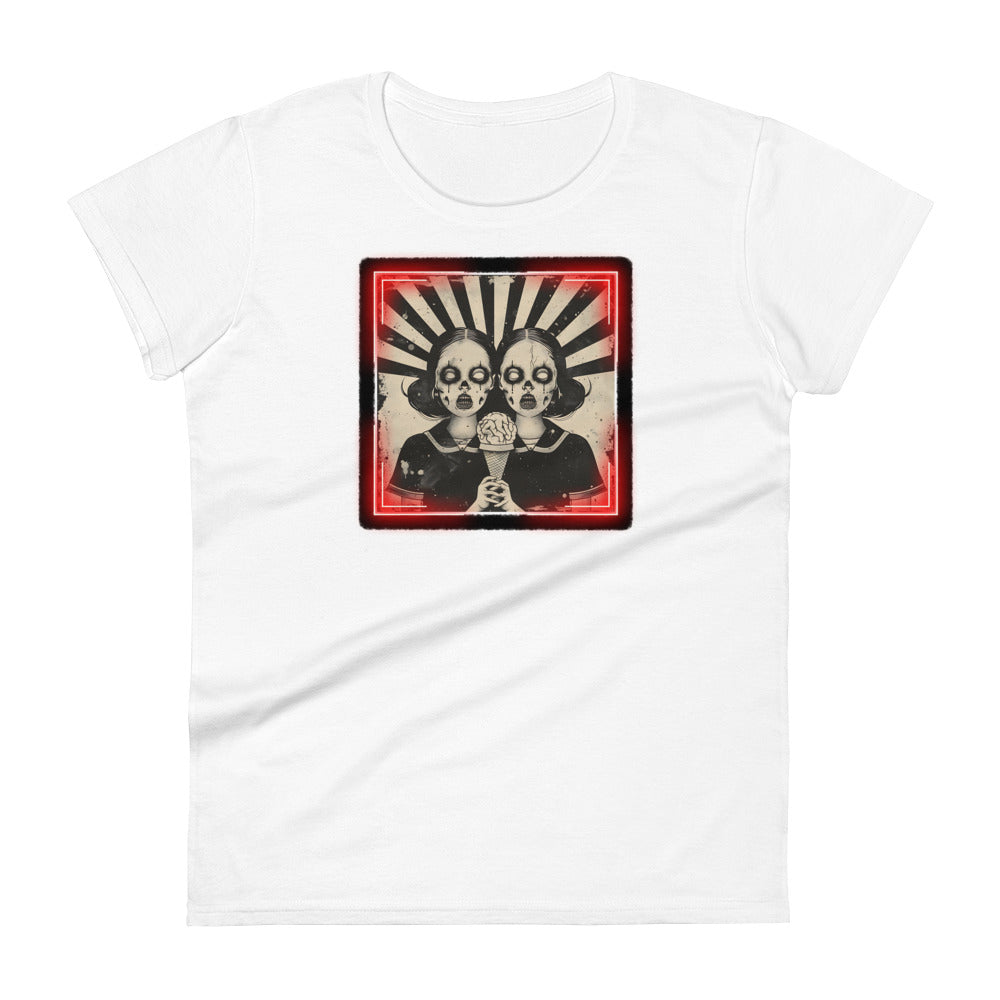 Zombie Twins Women's Fitted Tee