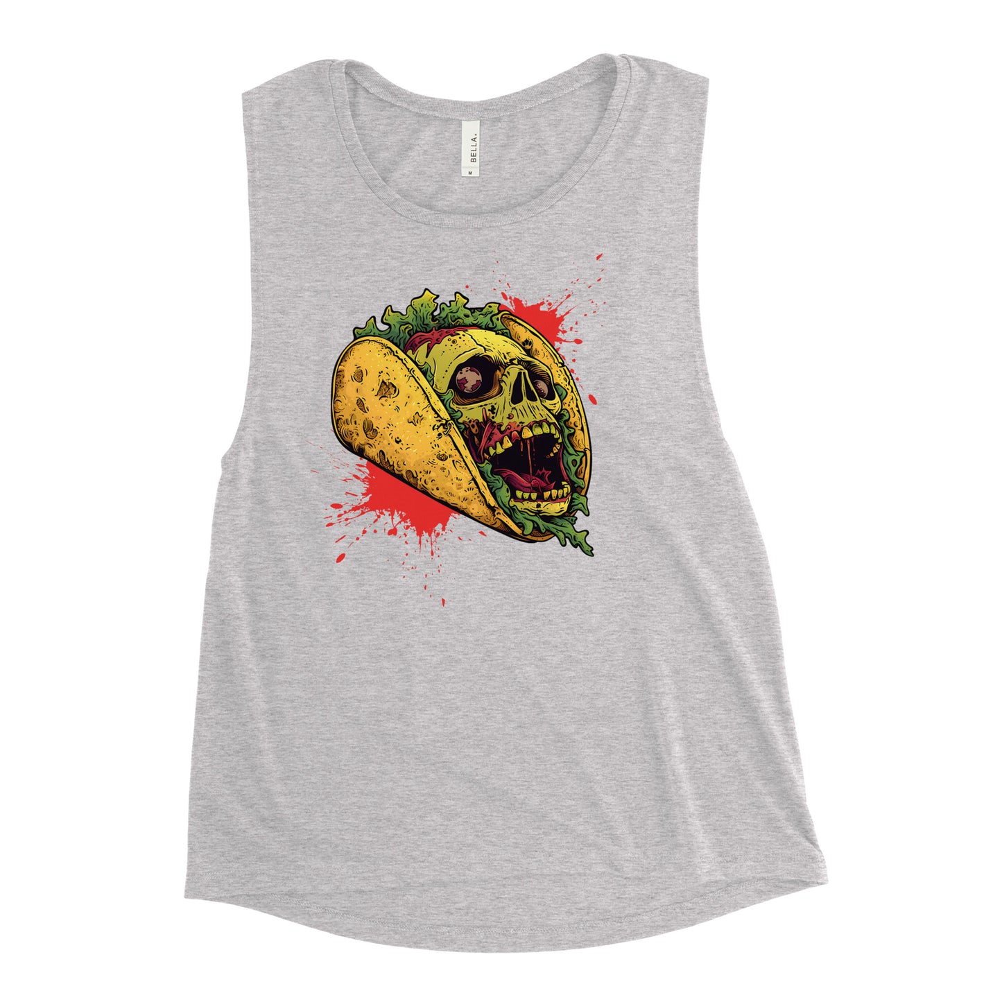 Screaming Zombie Taco Women's Muscle Tank