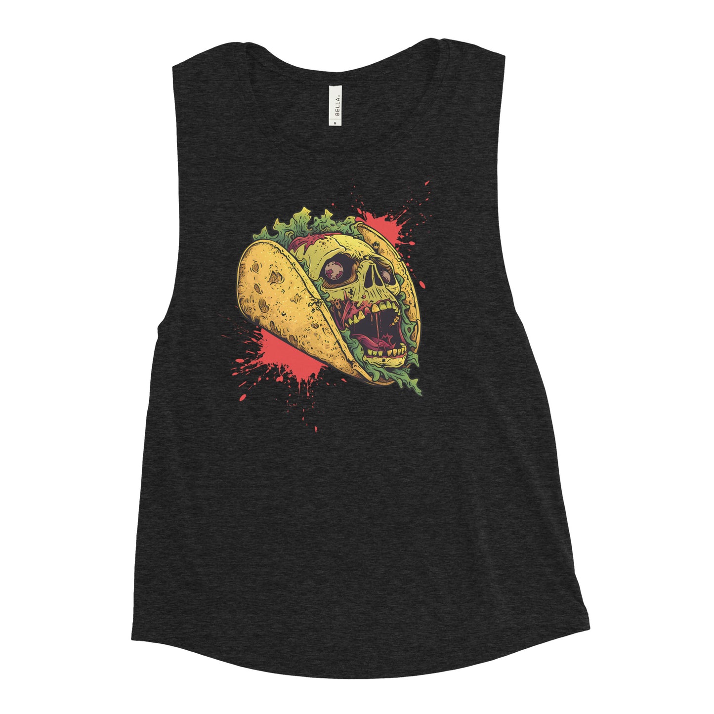 Screaming Zombie Taco Women's Muscle Tank