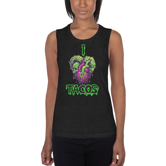 I Heart Tacos Women's Muscle Tank