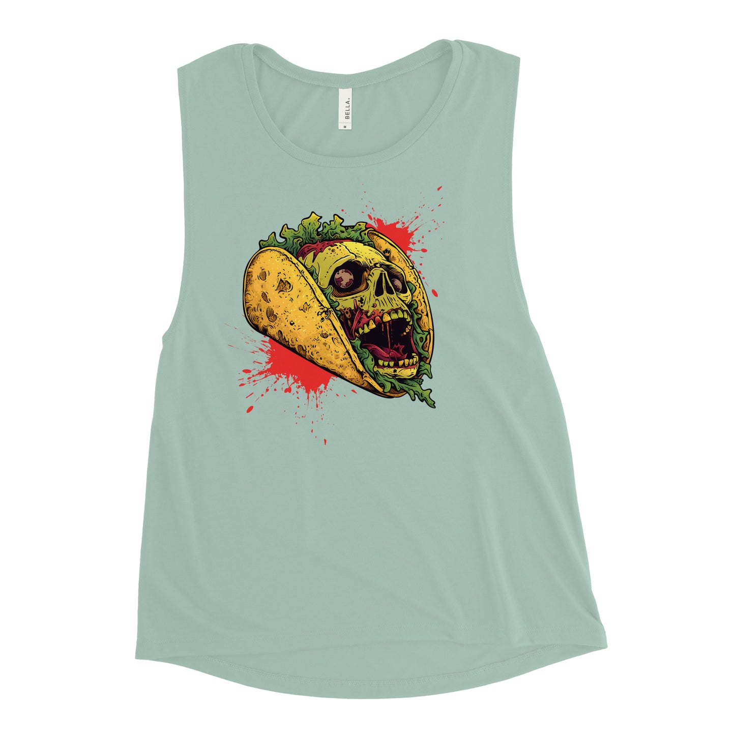 Screaming Zombie Taco Women's Muscle Tank