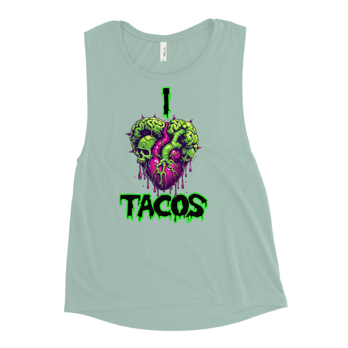 I Heart Tacos Women's Muscle Tank