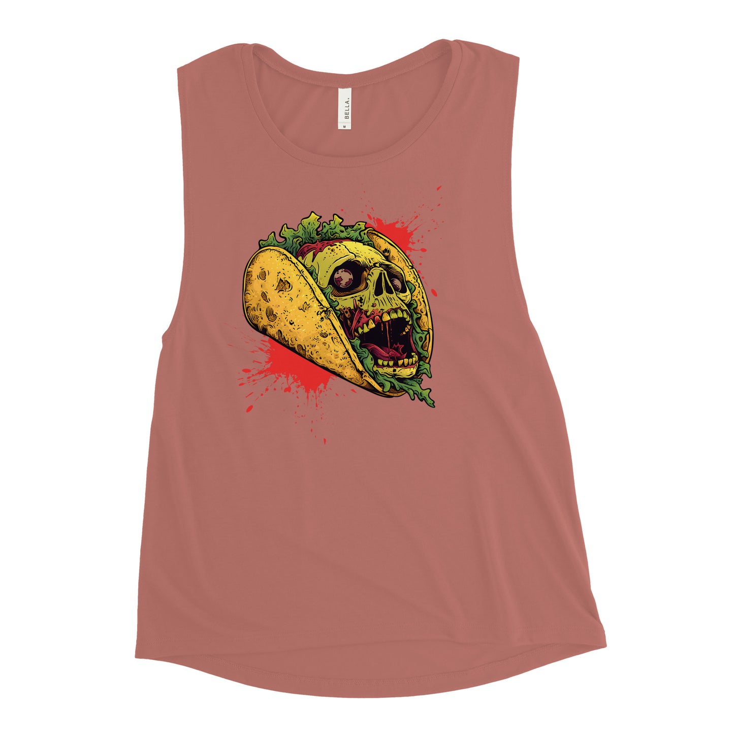 Screaming Zombie Taco Women's Muscle Tank