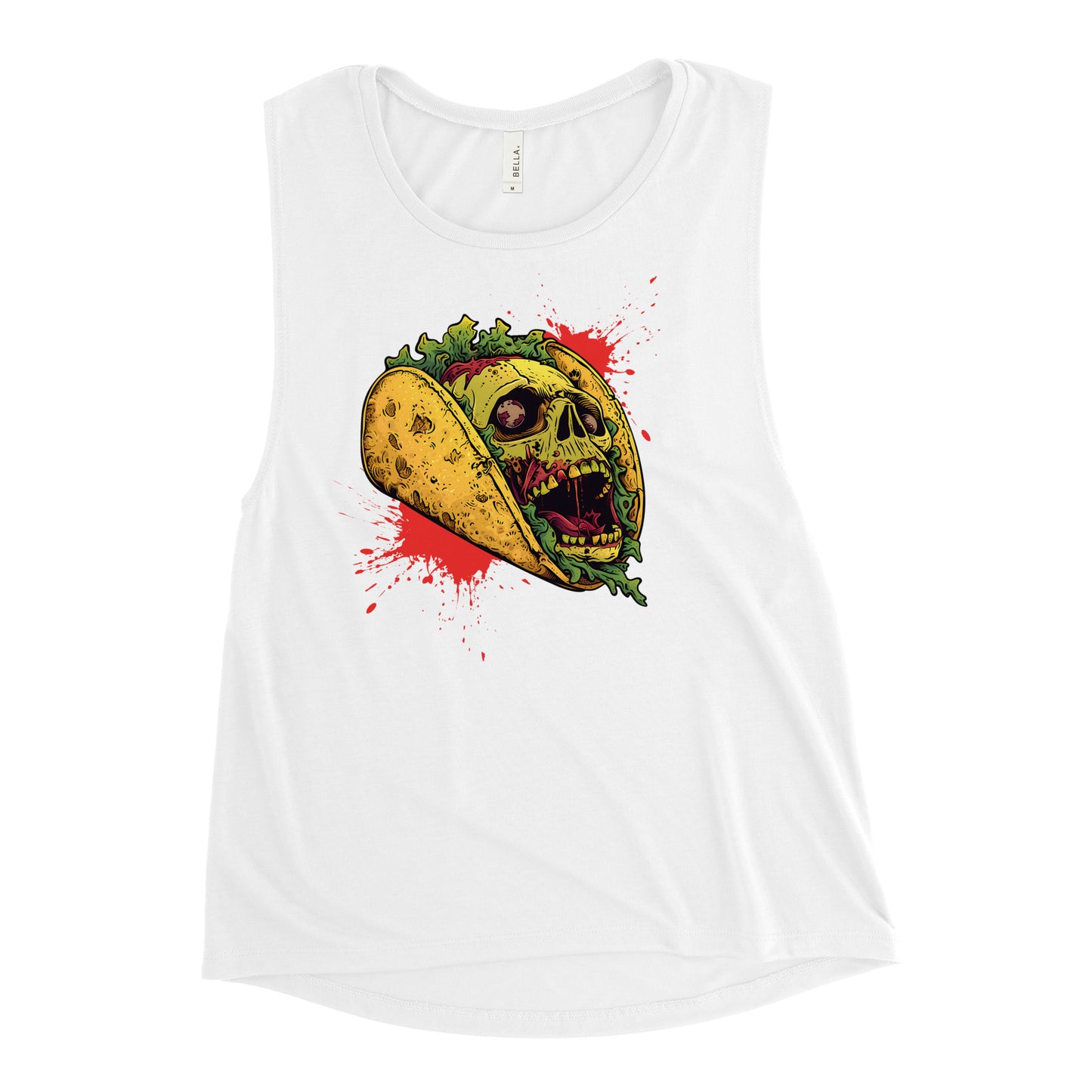 Screaming Zombie Taco Women's Muscle Tank