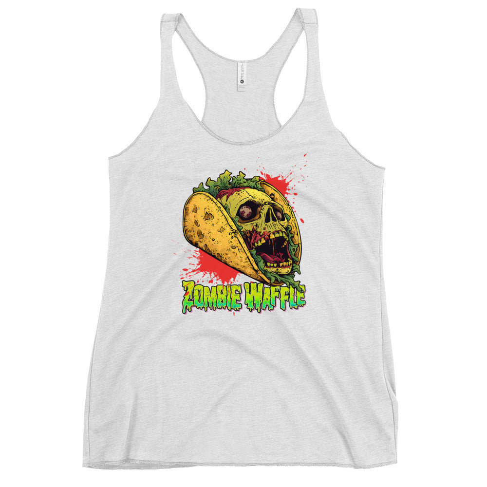 Screaming Zombie Taco Women's Racerback Tank