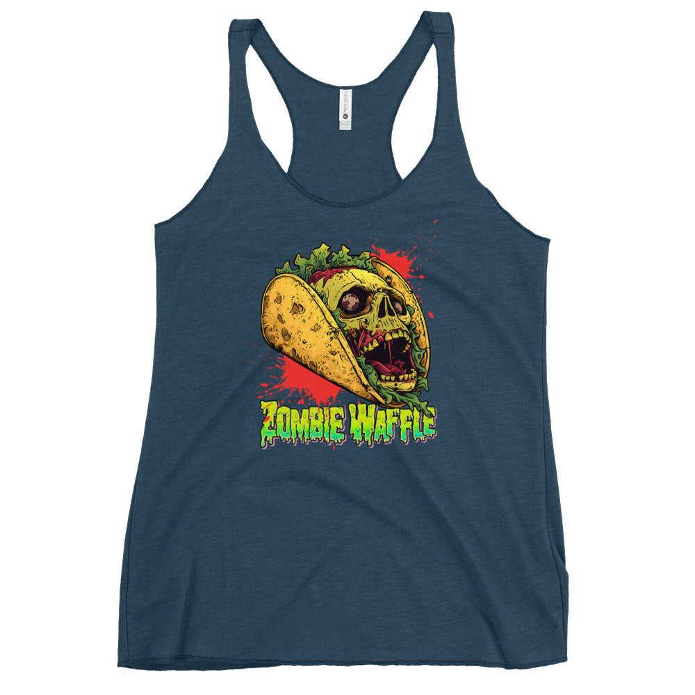 Screaming Zombie Taco Women's Racerback Tank