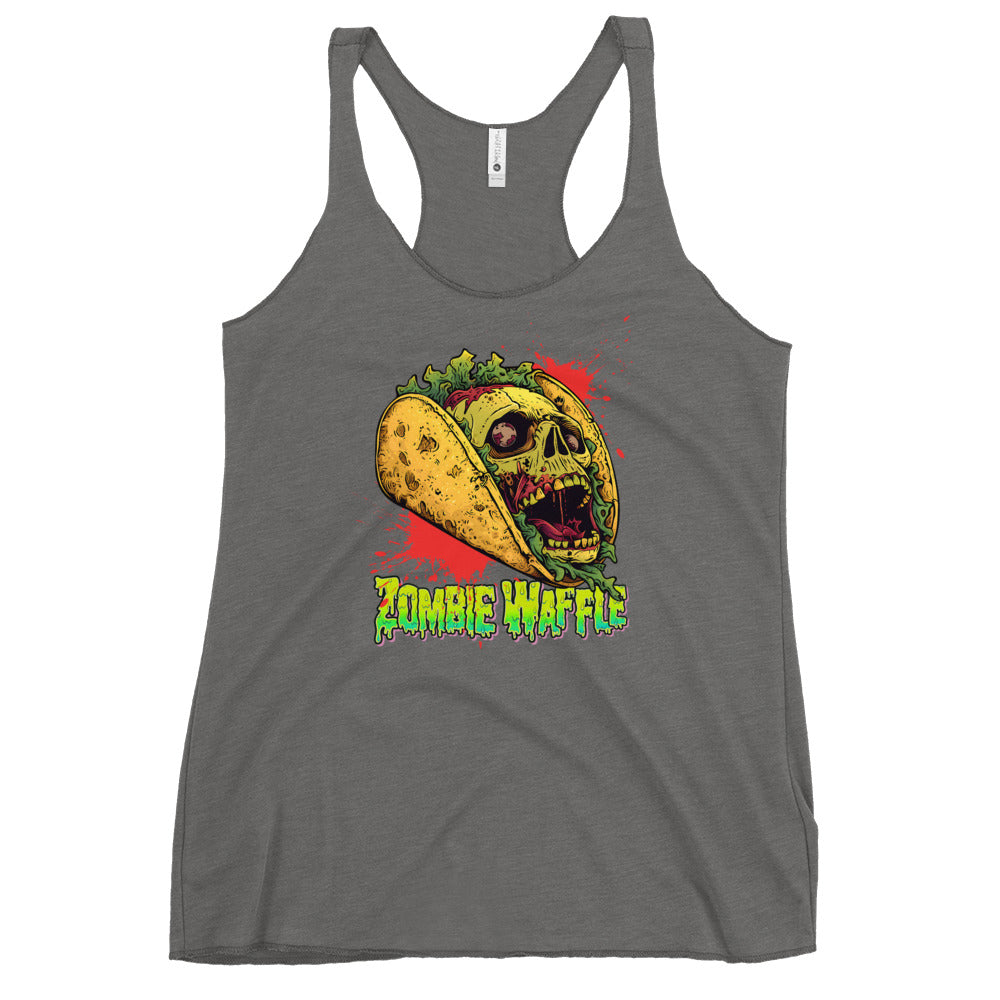 Screaming Zombie Taco Women's Racerback Tank