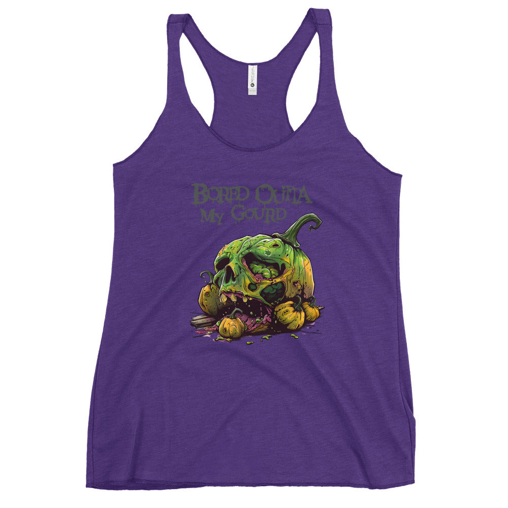 Bored Outta My Gourd Women's Racerback Tank