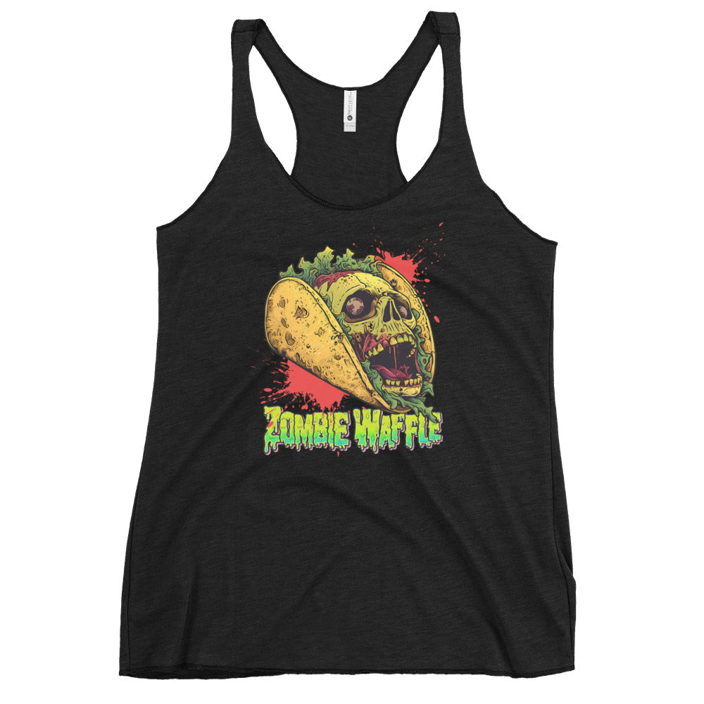 Screaming Zombie Taco Women's Racerback Tank