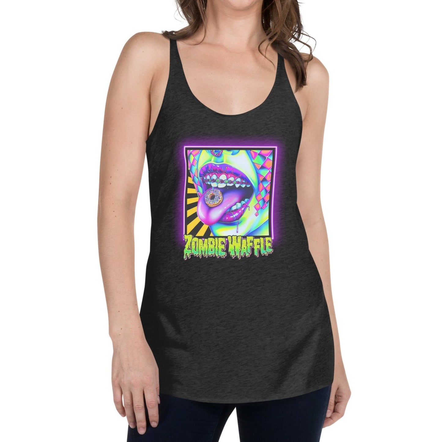 Donuts N Braces Women's Racerback Tank