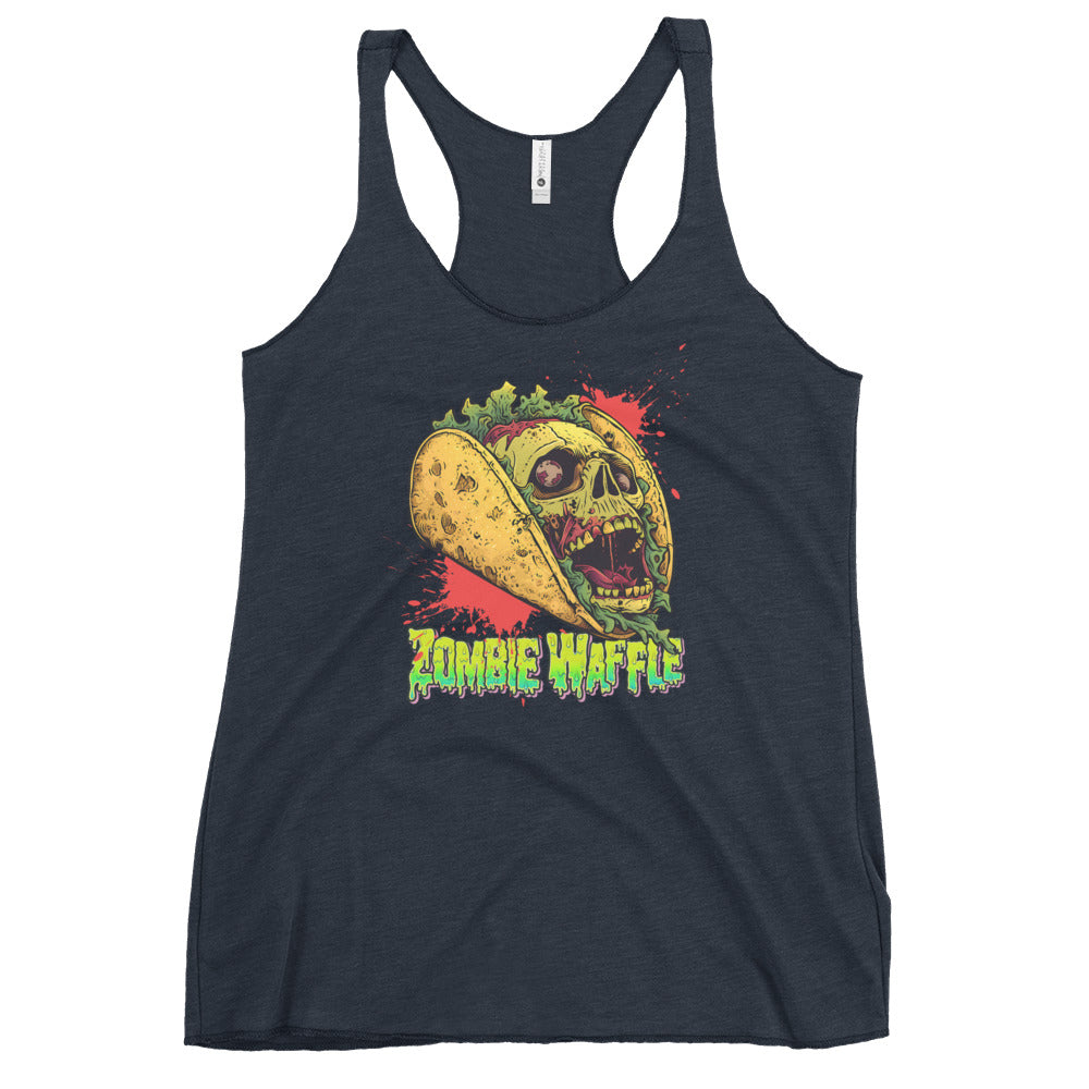 Screaming Zombie Taco Women's Racerback Tank