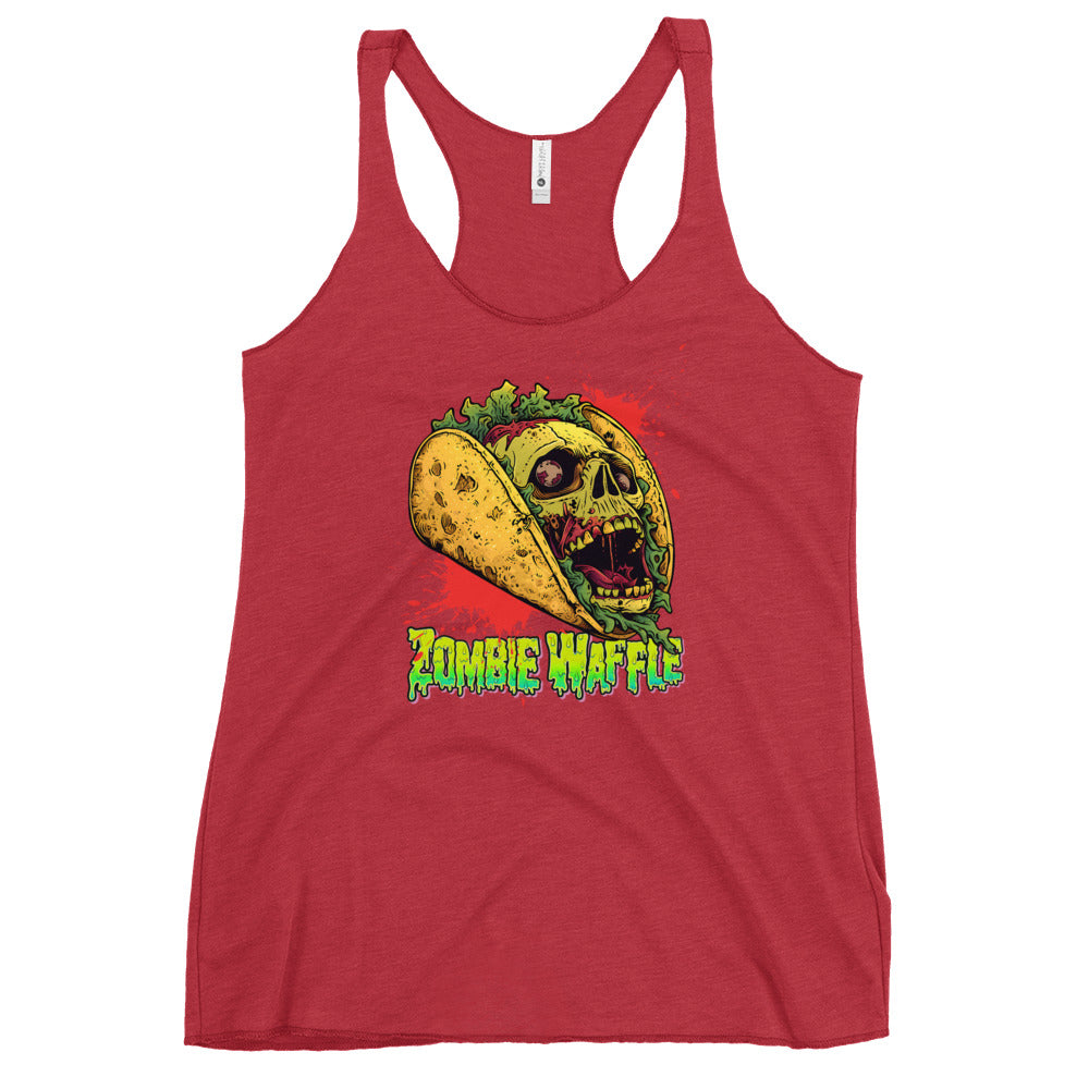 Screaming Zombie Taco Women's Racerback Tank