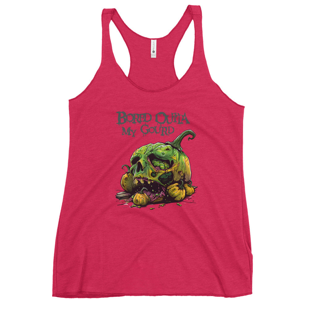 Bored Outta My Gourd Women's Racerback Tank