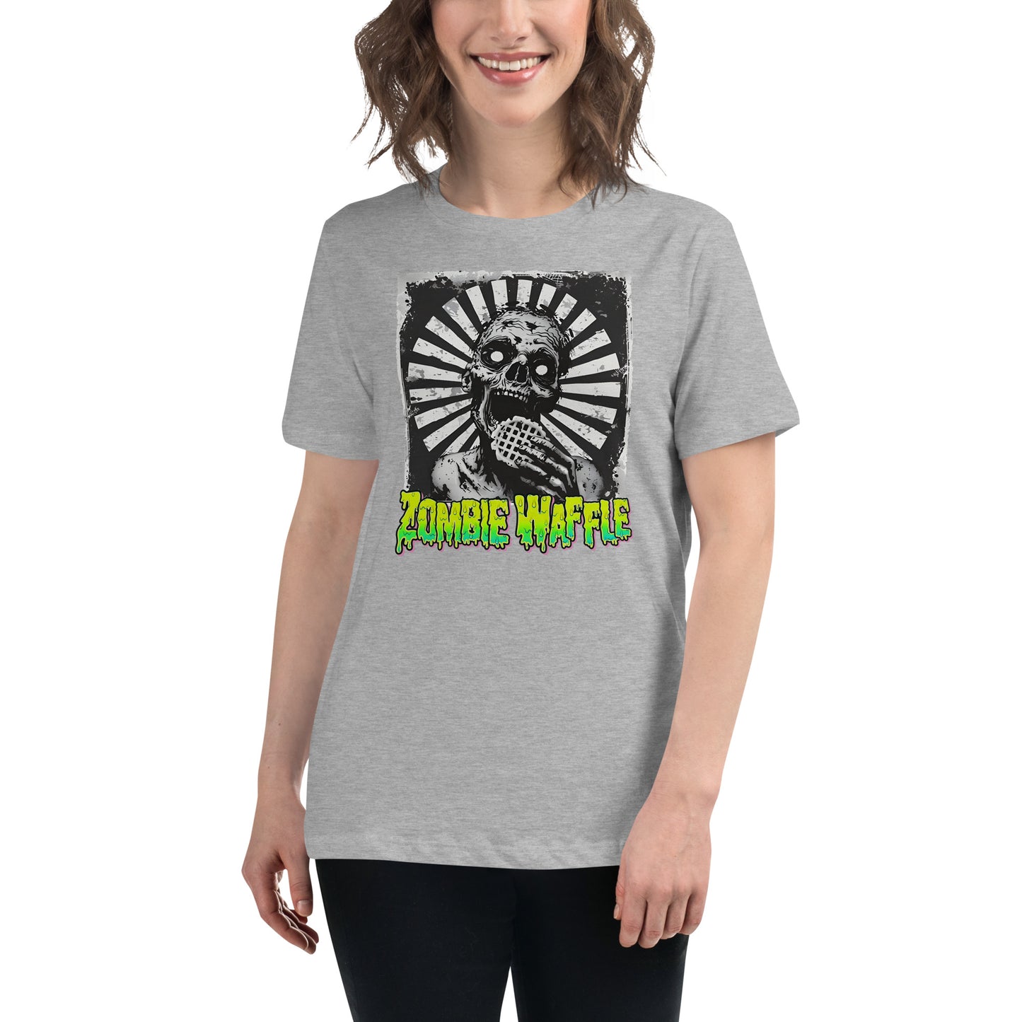 Zombie Eating a Waffle Women's Loose Fit Tee