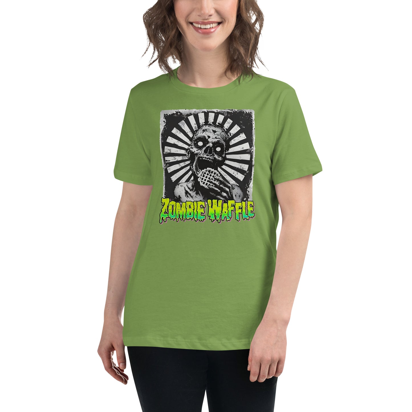 Zombie Eating a Waffle Women's Loose Fit Tee