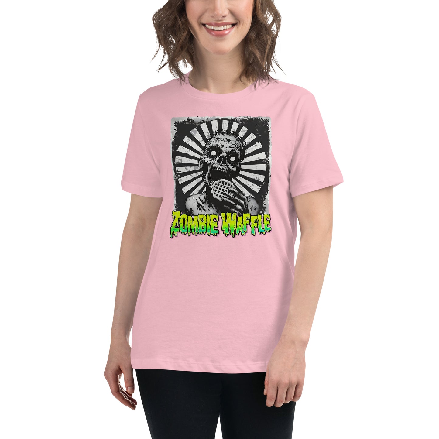 Zombie Eating a Waffle Women's Loose Fit Tee