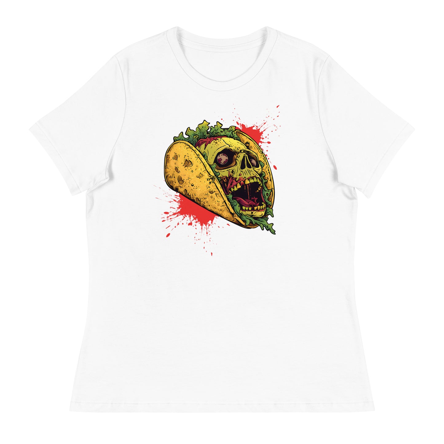 Screaming Zombie Taco Women's Loose Fit Tee