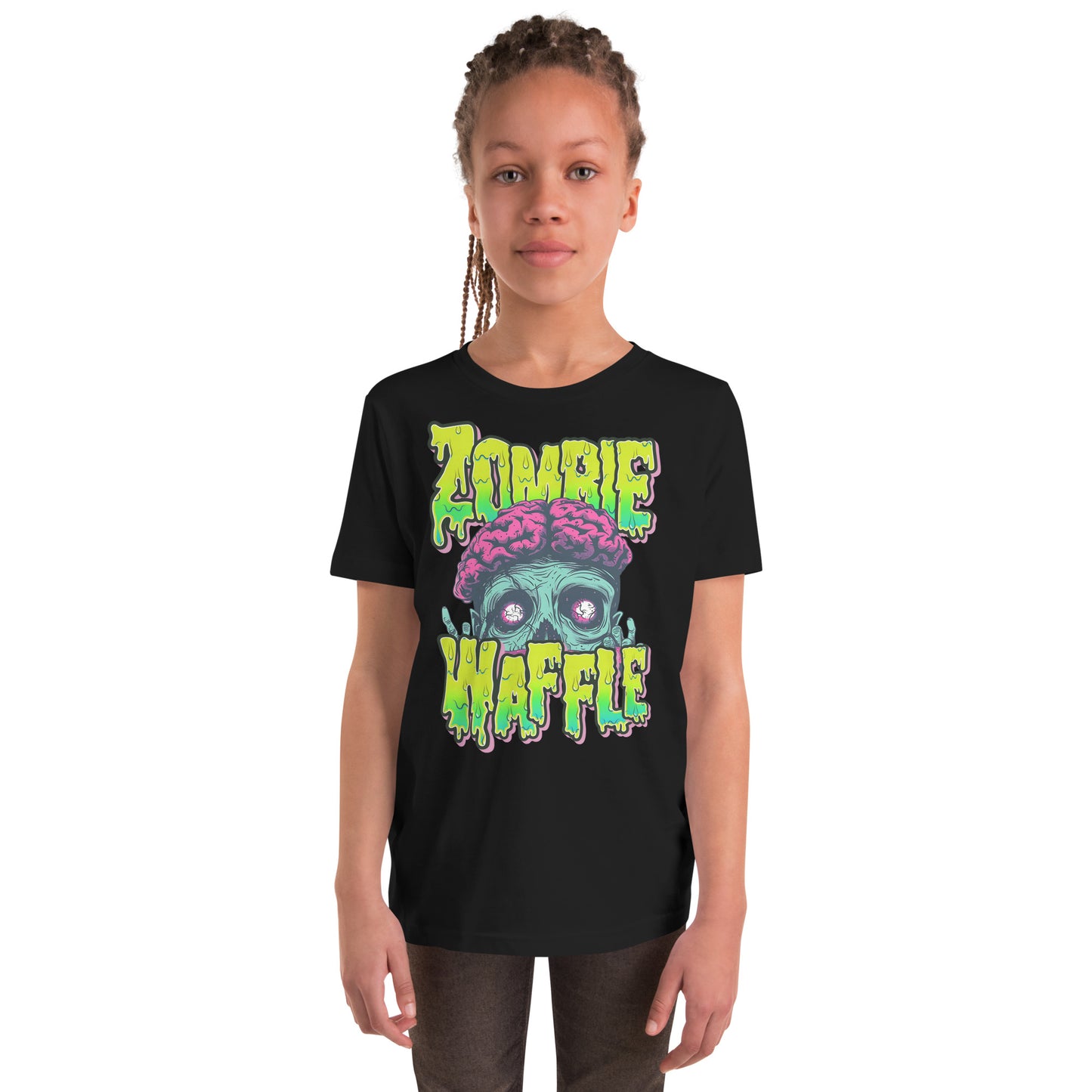 Zombie Waffle Logo Youth Tee