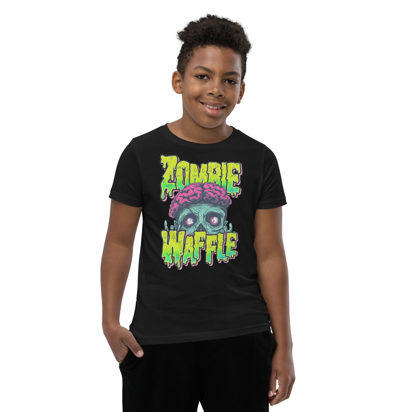 Zombie Waffle Logo Youth Tee